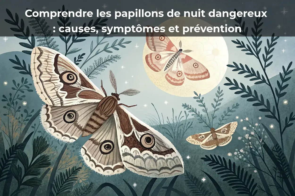 Comprendre les papillons de nuit dangereux : causes, symptômes et prévention