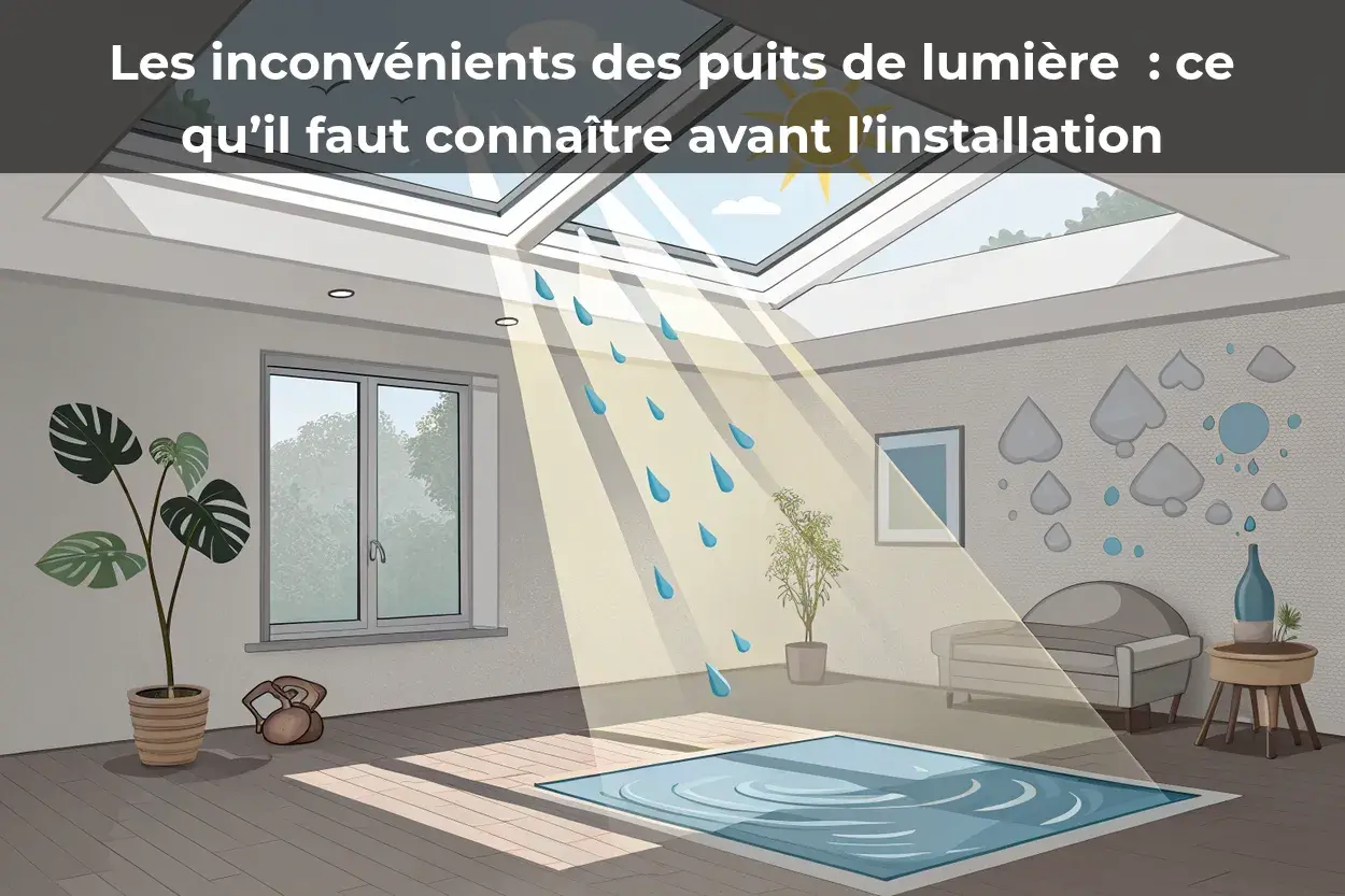 Les inconvénients des puits de lumière : ce qu'il faut connaître avant l'installation