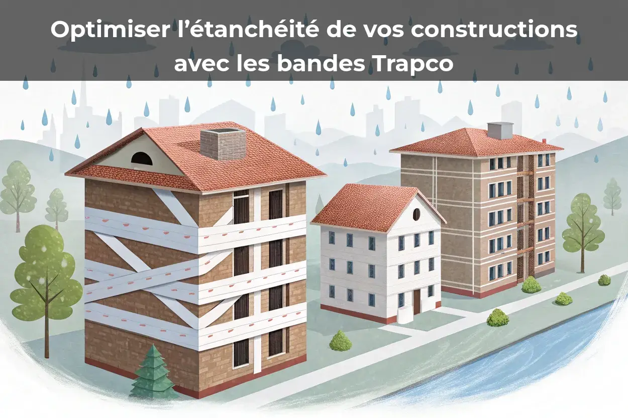 Optimiser l'étanchéité de vos constructions avec les bandes Trapco