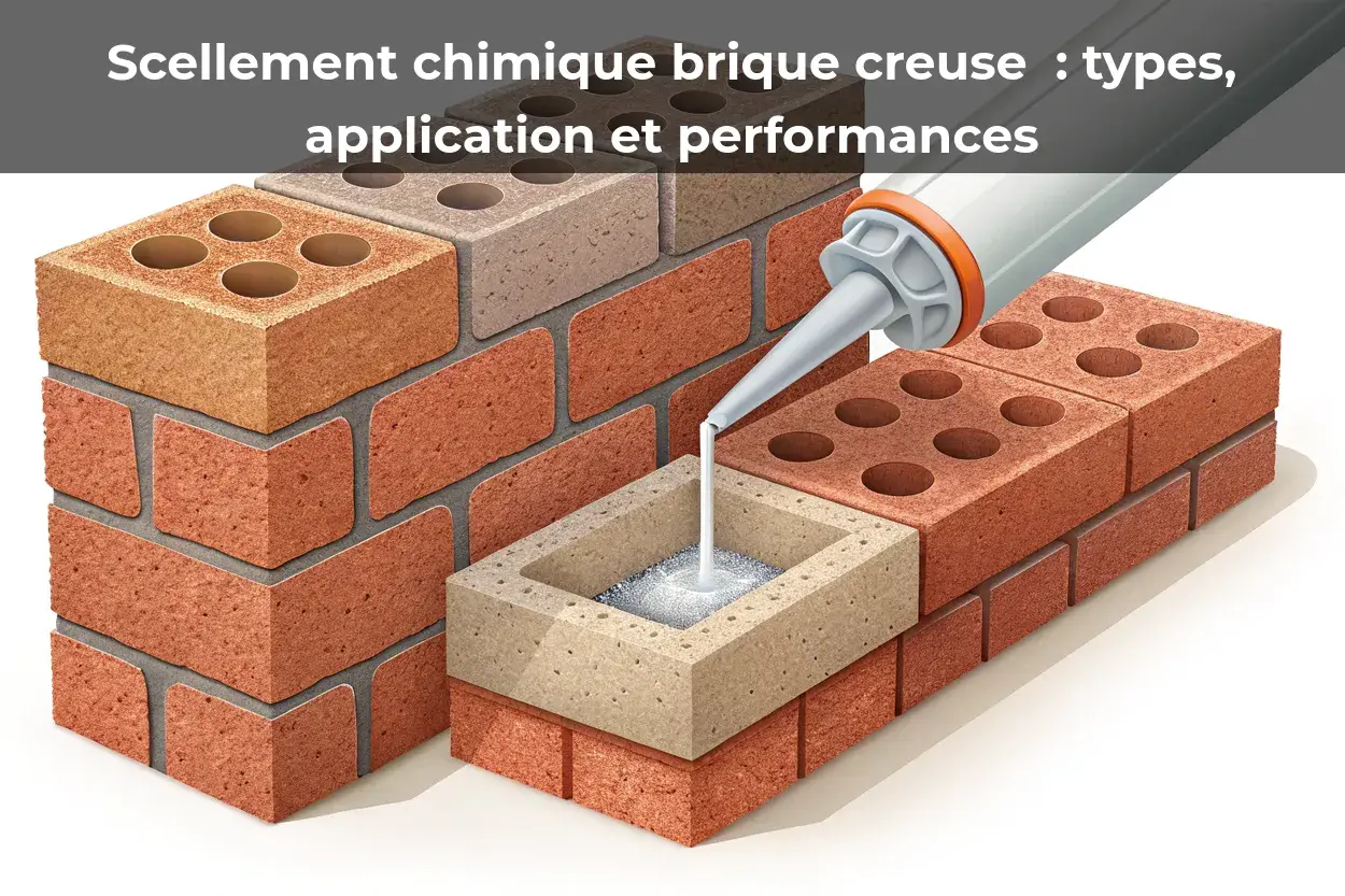 Scellement chimique brique creuse : types, application et performances