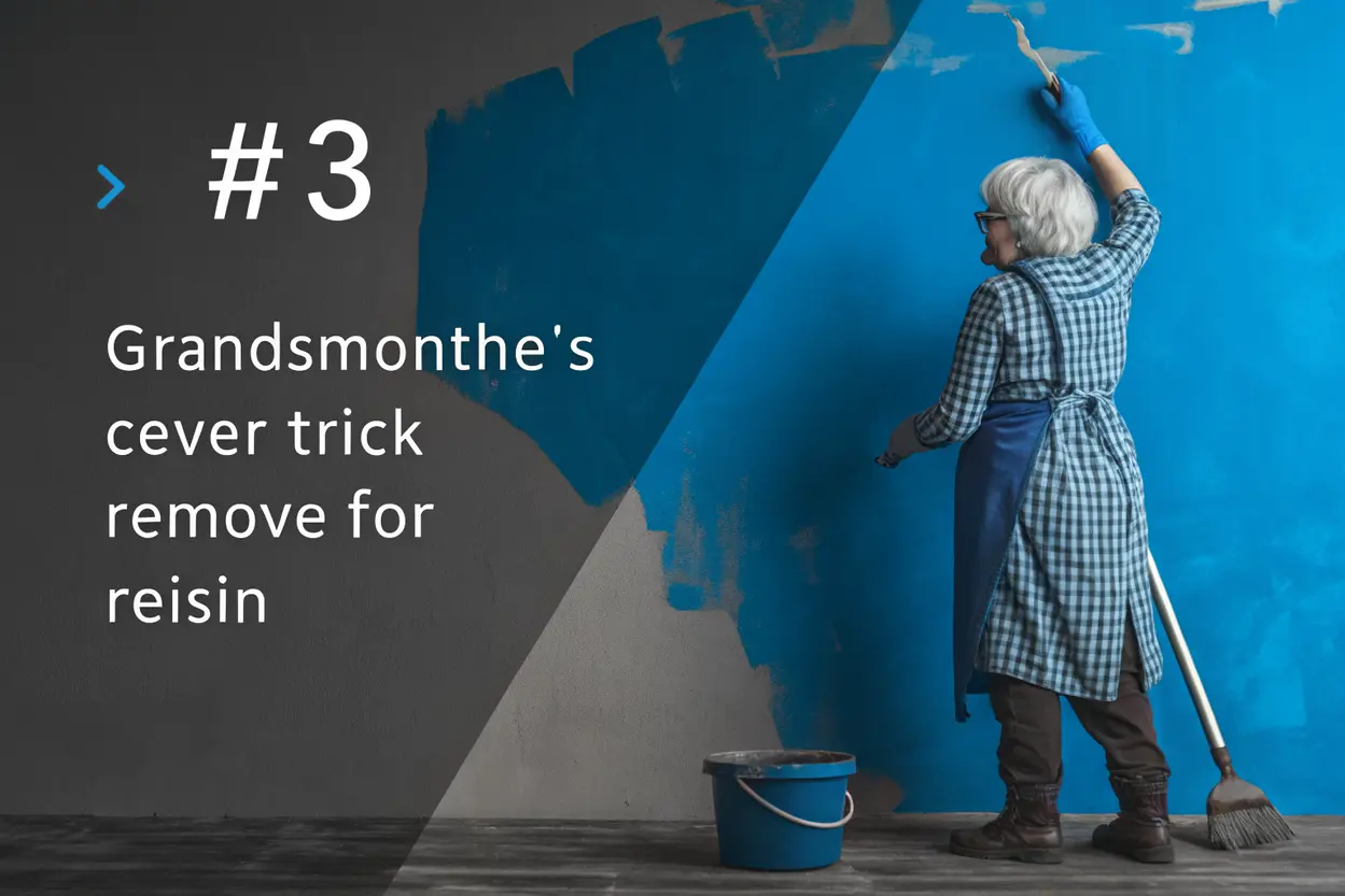 Astuce de grand-mère pour enlever la résine sans abîmer le support